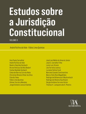 cover image of Estudos sobre a Jurisdição Constitucional--Volume II